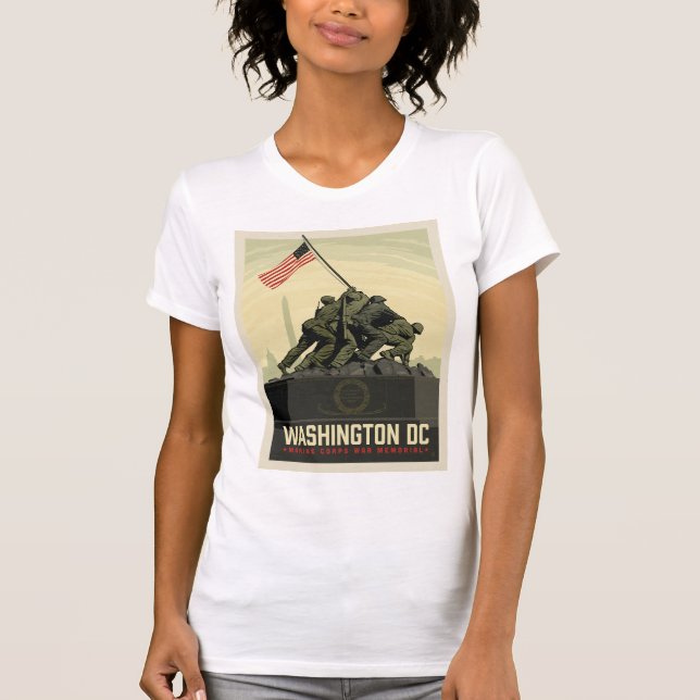 Camiseta Washington D. C. | Monumento a la Guerra del Cuerp (Anverso)