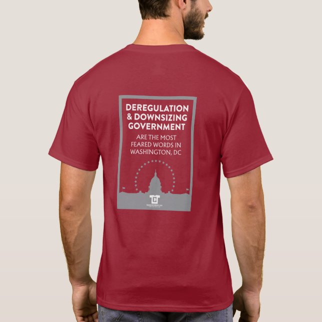 Camiseta Washington D.C. teme la desregulación y la reducci (Reverso)