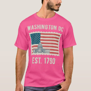 Camiseta Washington DC Bandera de los Estados Unidos de Amé