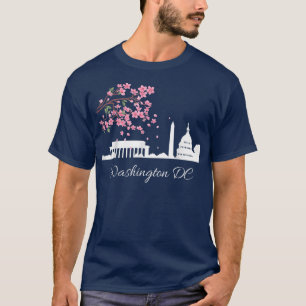 Camiseta Washington DC Capitol Building Cherry Blossoms Mem