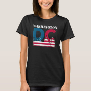 Camiseta Washington Dc Capitol Hill Bandera Estadounidense 