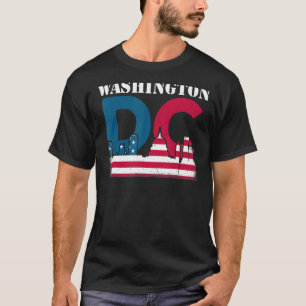 Camiseta Washington Dc Capitol Hill Bandera Estadounidense 