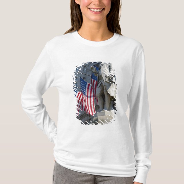 Camiseta Washington, DC, estatua de Benjamin Franklin (Anverso)
