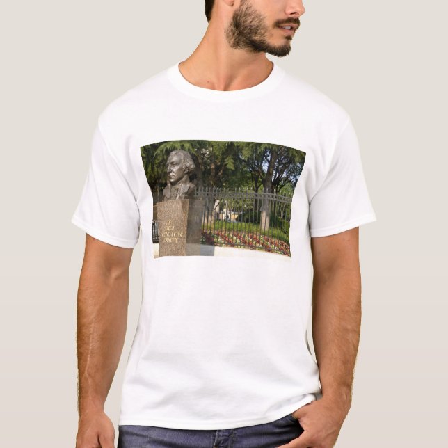 Camiseta Washington, DC, estatua de George Washington, (Anverso)