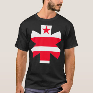 Camiseta Washington DC Flag EMS EMT Star Symbol
