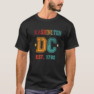 Camiseta Washington Dc Flag Love Capitol Hill Souvenir Retr