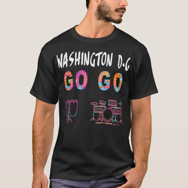 Camiseta Washington DC Go Go music lover gift (Anverso)