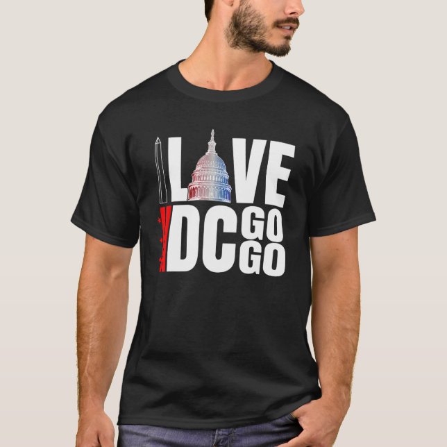 Camiseta Washington DC I Love Go Go Music 13 (Anverso)