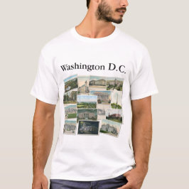 Camiseta Washington DC: Memorial de postales antiguas
