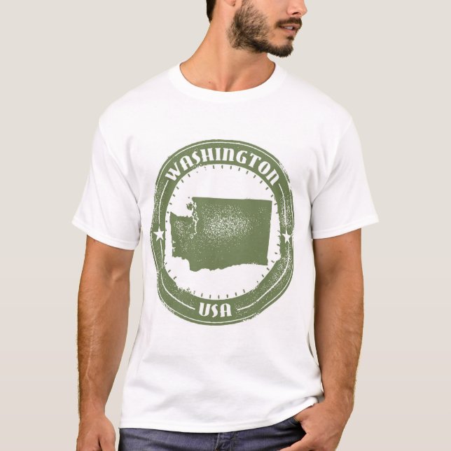 Camiseta Washington, EE.UU. (logo afligido) (Anverso)