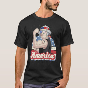 Camiseta Washington George 4 De Julio Bandera Patriótica Es
