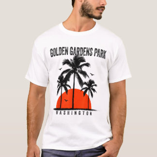 Camiseta Washington Golden Gardens Park Surfing Surfboardin