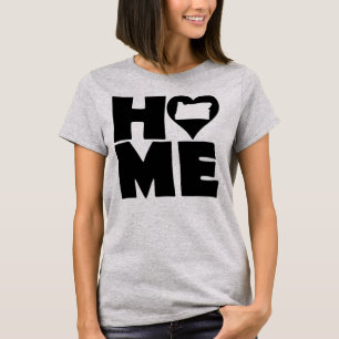Camiseta Washington Home Heart State Tees