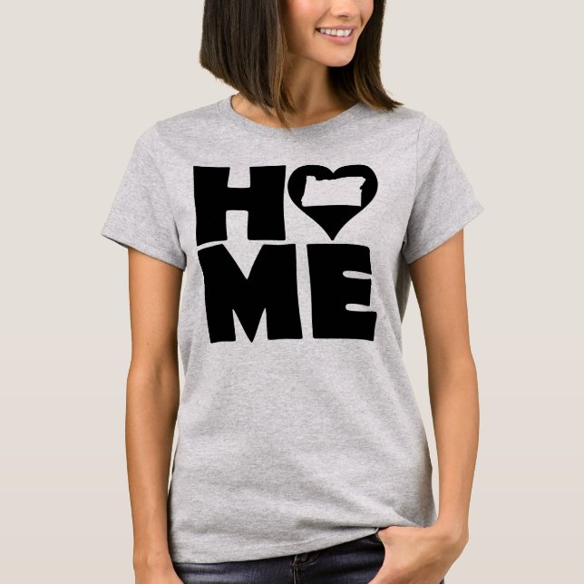 Camiseta Washington Home Heart State Tees (Anverso)