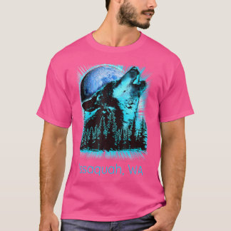 Camiseta Washington Issaquah Howling Wolf En Moon Forest Na