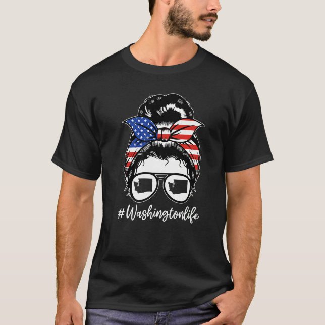 Camiseta Washington Life American State (Anverso)