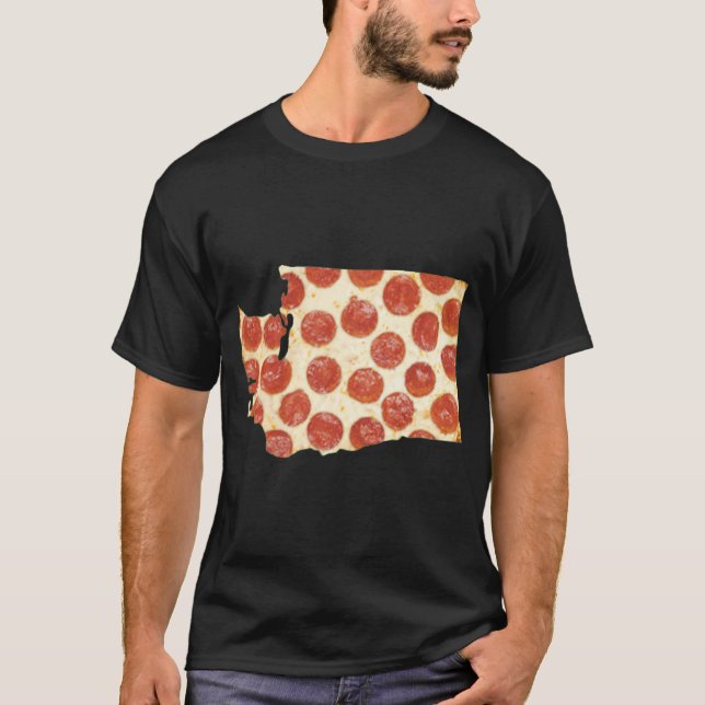 CAMISETA WASHINGTON PIZZA PEPPERONI PIZZA STATE (Anverso)