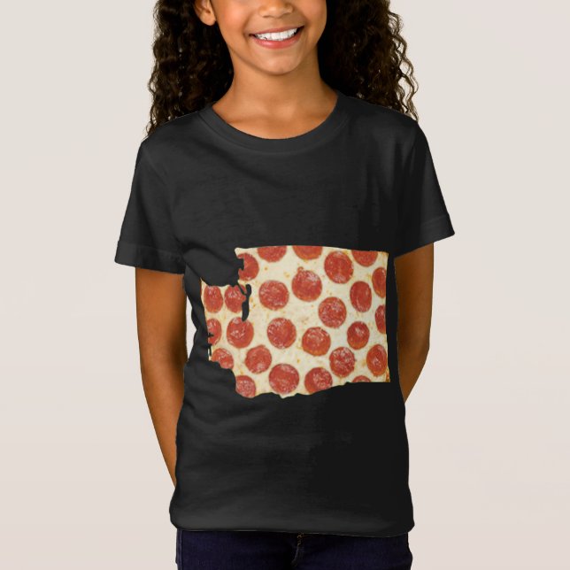 CAMISETA WASHINGTON PIZZA PEPPERONI PIZZA STATE (Anverso)