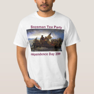 Camiseta Washington que cruza Deleware, fiesta del té de