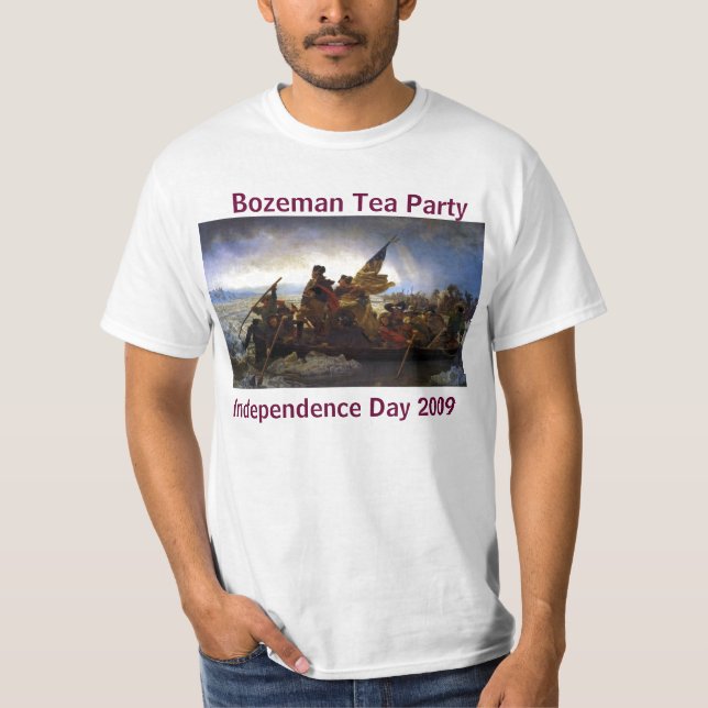 Camiseta Washington que cruza Deleware, fiesta del té de (Anverso)