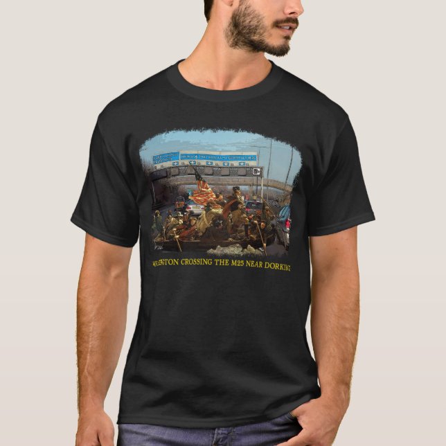 Camiseta Washington que cruza el M25 (Anverso)
