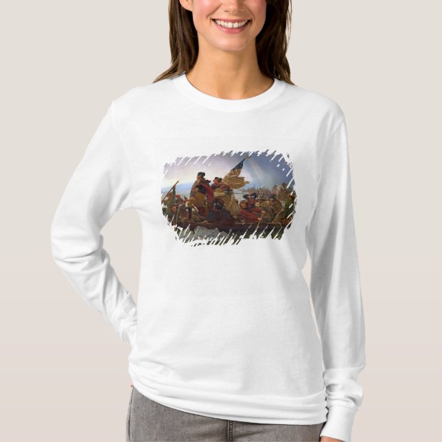 Camiseta Washington que cruza el río Delaware (Anverso)