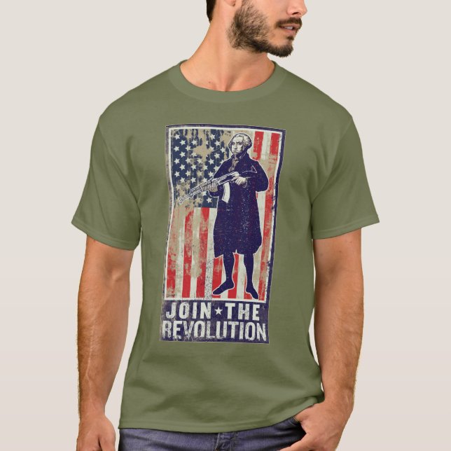 Camiseta Washington revolucionario (Anverso)