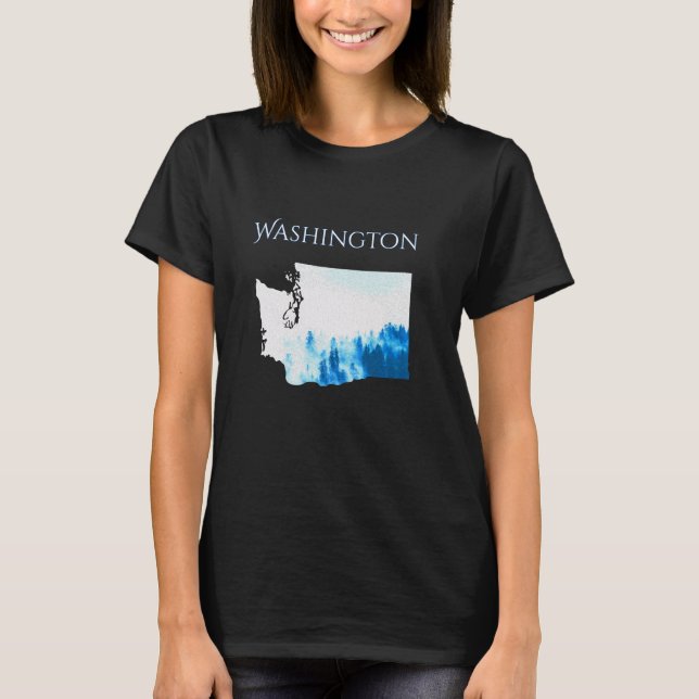 Camiseta Washington State Misty Rain forest (Anverso)