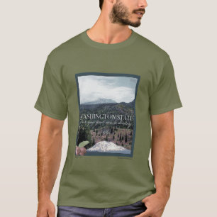 Camiseta Washington State Poster Art