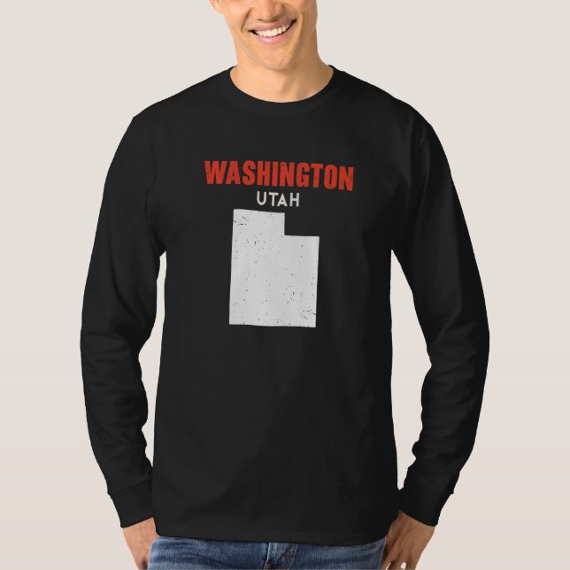 Camiseta Washington Utah USA State America Travel Utahan   (Anverso)