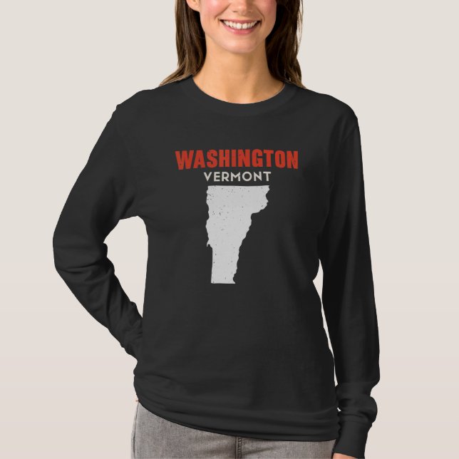 Camiseta Washington Vermont USA State America Travel Vermon (Anverso)