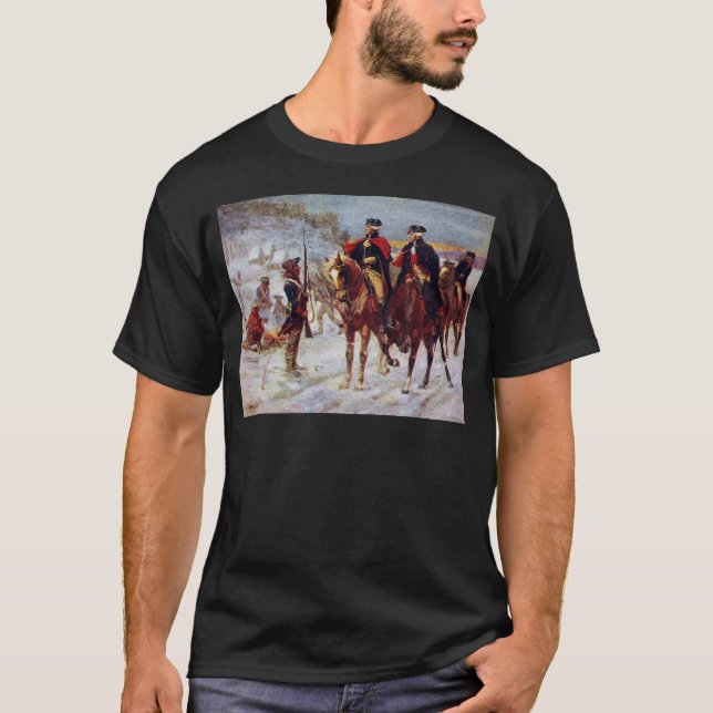 Camiseta Washington y Lafayette en el ~ de la fragua del (Anverso)