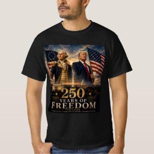 CAMISETA WASHINGTON Y TRUMP 250 AÑOS DE LIBERTAD
