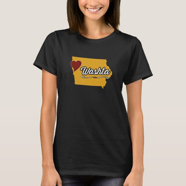 Camiseta WASHTA IOWA IA USA  Cute Souvenir Merch  US City S (Anverso)