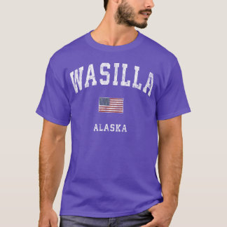 Camiseta Wasilla Alaa Ak Bandera Americana regalo deportivo