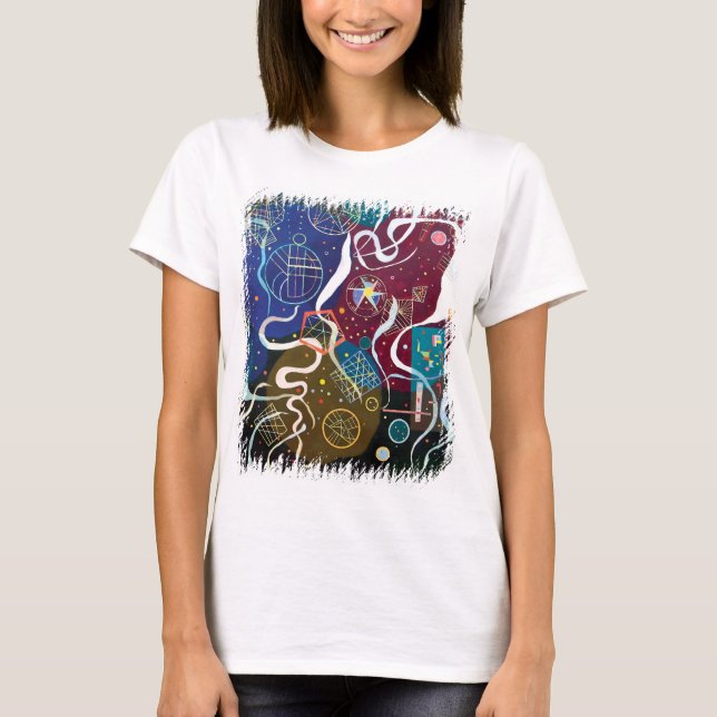 Camiseta Wassily Kandinsky - Arte abstracto de Movimiento U (Anverso)