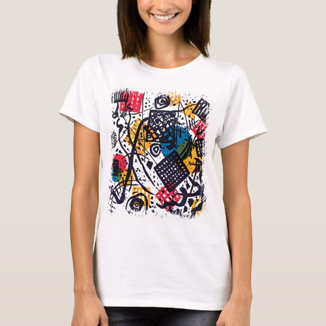 Camiseta Wassily Kandinsky - Pequeños mundos contra arte ab (Anverso)