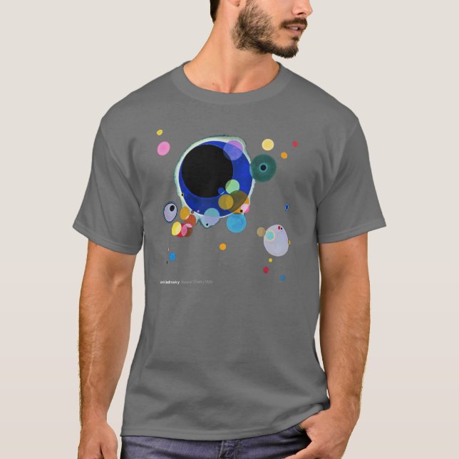 Camiseta Wassily Kandinsky, varios círculos (Anverso)