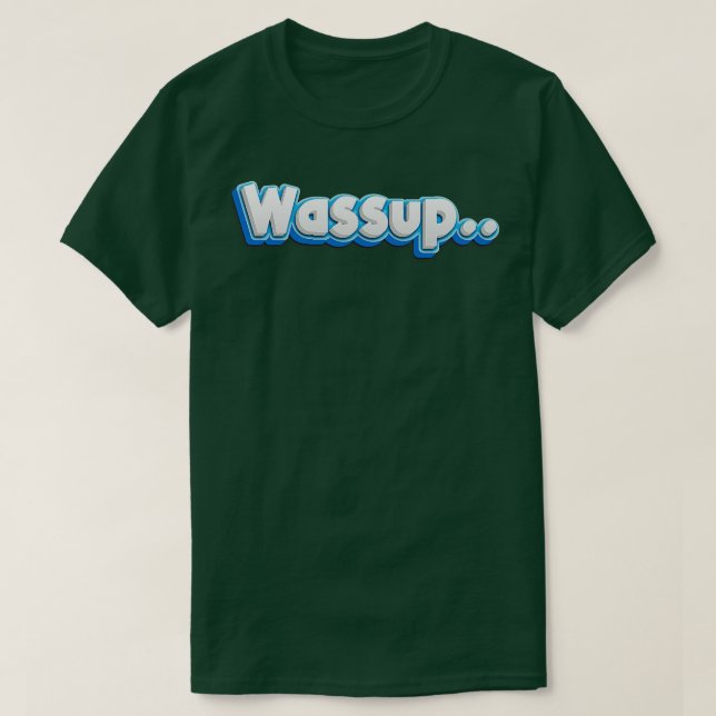 Camiseta Wassup (Diseño del anverso)