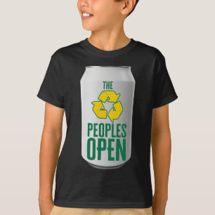 Camiseta Waste Management Peoples Lata de Cerveza Abierta 