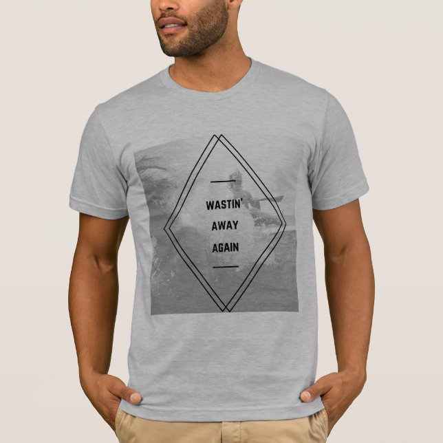 Camiseta Wastin de los hombres lejos junta con te otra vez (Anverso)