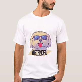 Camiseta WATAMOFU Pop‑Art Bichon Frise T-Shirt