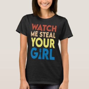 Camiseta Watch Me Roba Su Chica Vintage Retro Chess