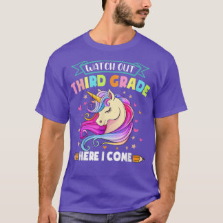 Camiseta Watch Out 3rd Grade Here I Come Cute Back To Schoo