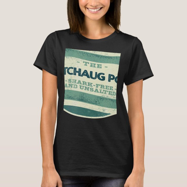 Camiseta Watchaug Pond Shark Free and Unsalted Camping Rhod (Anverso)