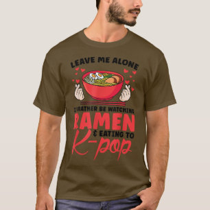 Camiseta watching ramen & eating to k-pop South Korea 