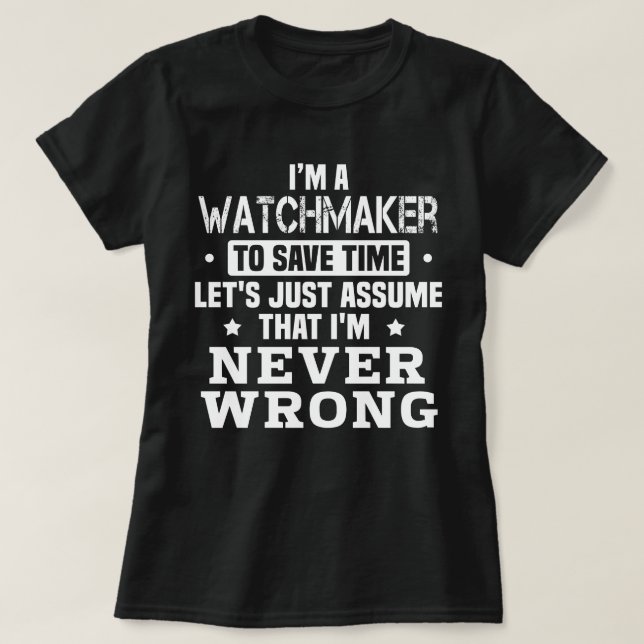 Camiseta Watchmaker (Diseño del anverso)