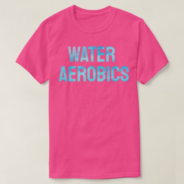 Camiseta Water Aerobic Guay Textos 1 (Diseño del anverso)