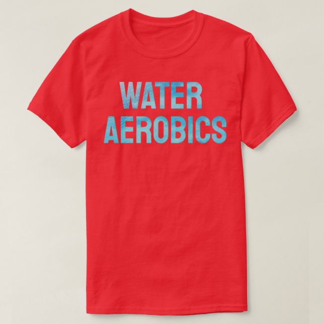 Camiseta Water Aerobics Guay Textos (Diseño del anverso)