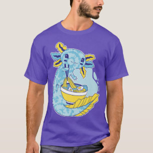 Camiseta Water Colored Axolotl Eating Ramen Noodles Anime K